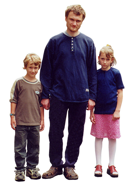 Martin Péč and children